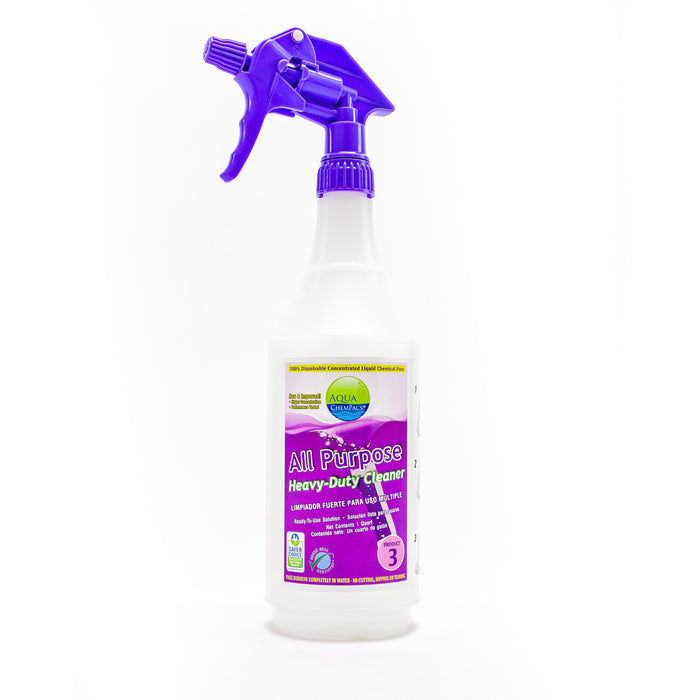 All-Purpose Heavy-Duty Cleaner 12 labeled bottles and sprayers